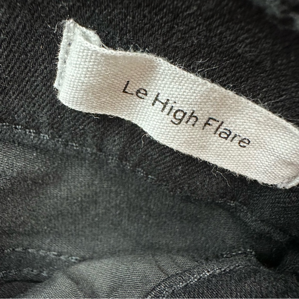 Frame Denim Le High Flare in Film Noir Jeans Size 26 - Picture 10 of 11